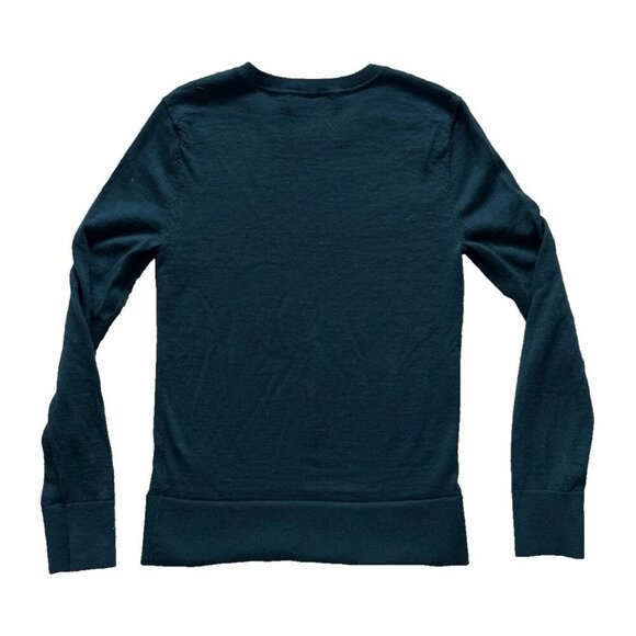 Banana Republic Women’s, 100 % Merino Wool, Crewneck Sweater, small, green - Picture 2 of 8